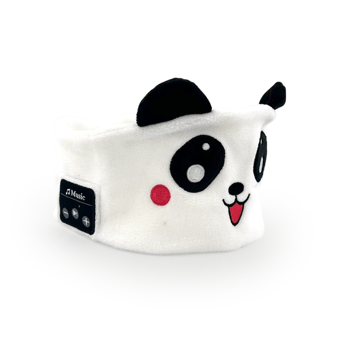 Bluetooth slaapmasker voor kinderen met wit-zwarte panda