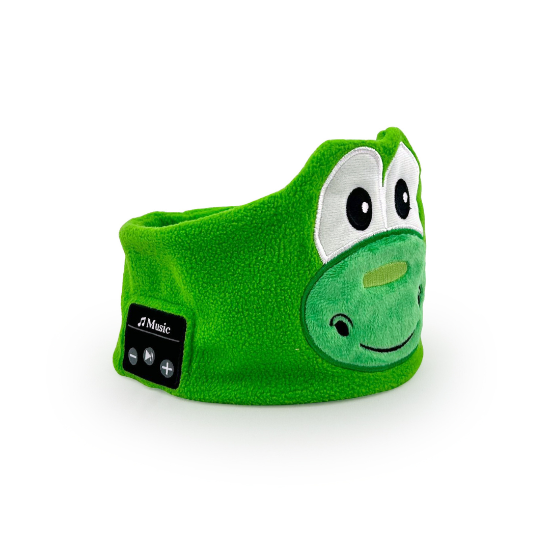 Bluetooth slaapmasker voor kinderen met groene kikker