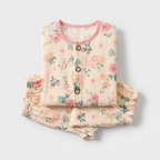 Bloemenweide kinderpyjama met aquarel bloemenprint – airenso