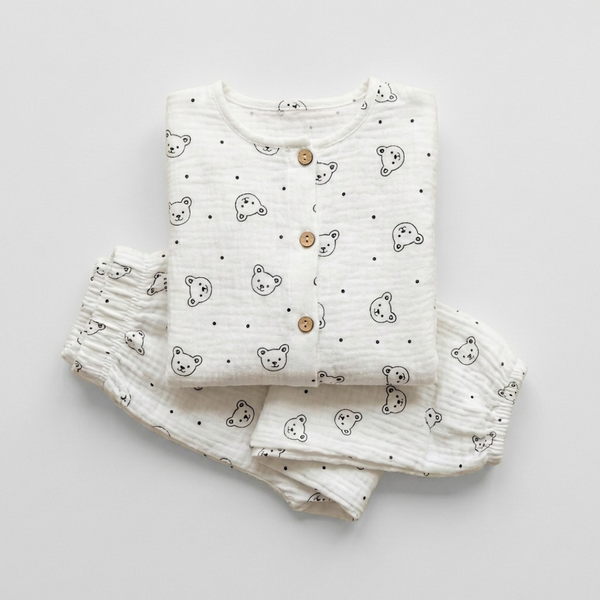 Wolkenbeertje kinderpyjama met beertjes print – airenso