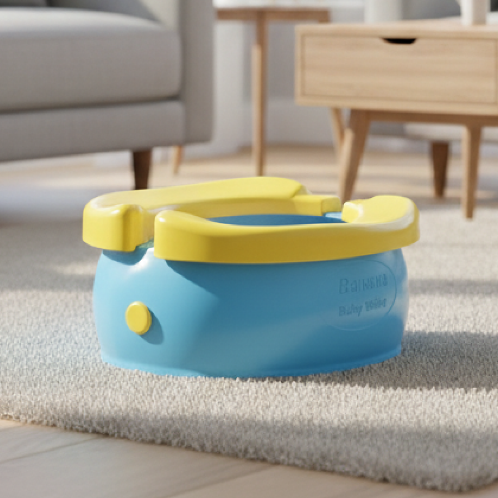 Blauw opvouwbaar bananenplaspotje voor peuters