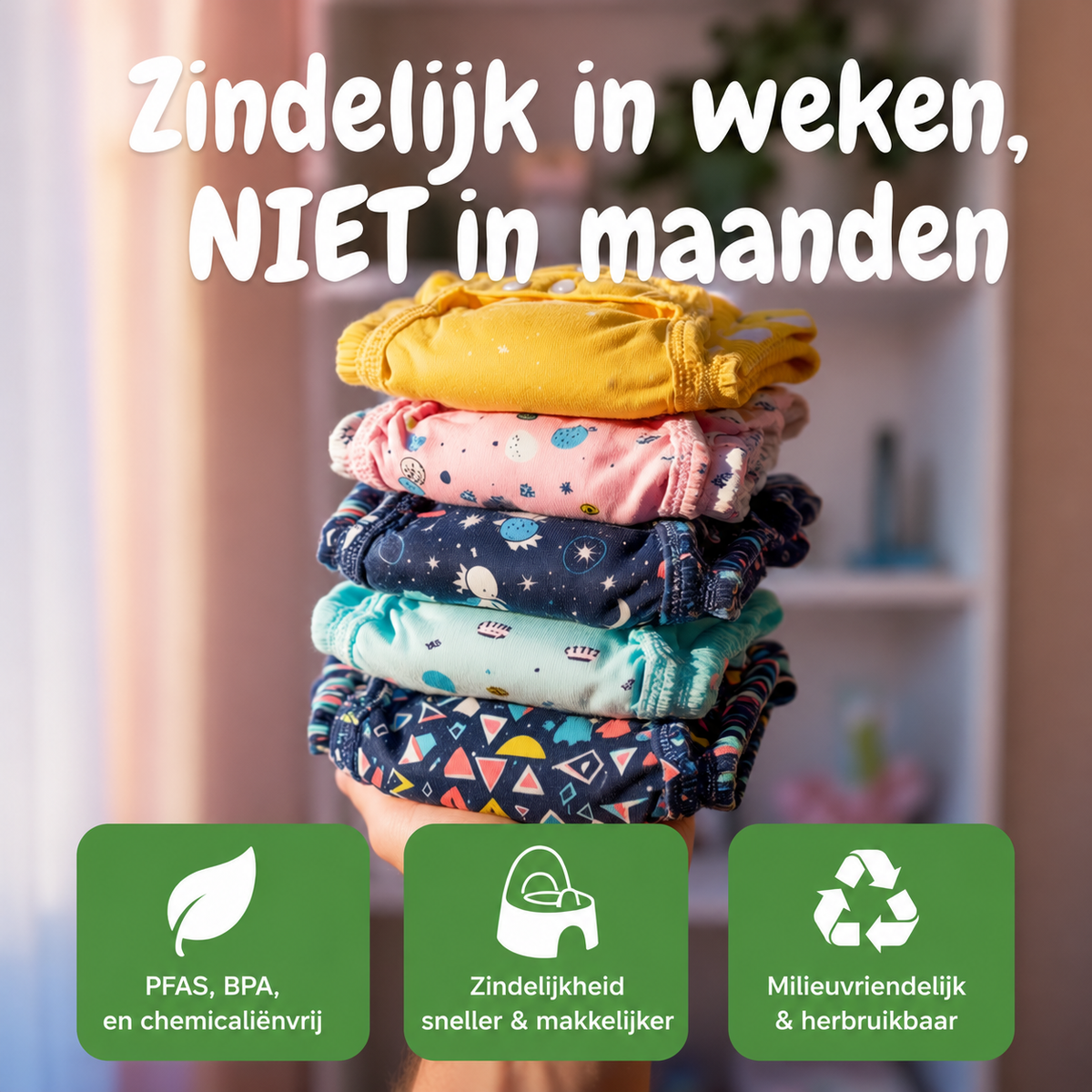 Stapel airenso trainingsbroekjes in verschillende prints