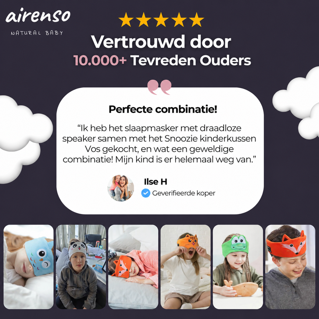 Review van een ouder over het airenso bluetooth slaapmasker