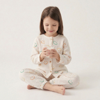 Vrolijke Smiley kinderpyjama met pastel smileys – airenso