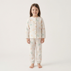 Vrolijke Smiley kinderpyjama met pastel smileys – airenso